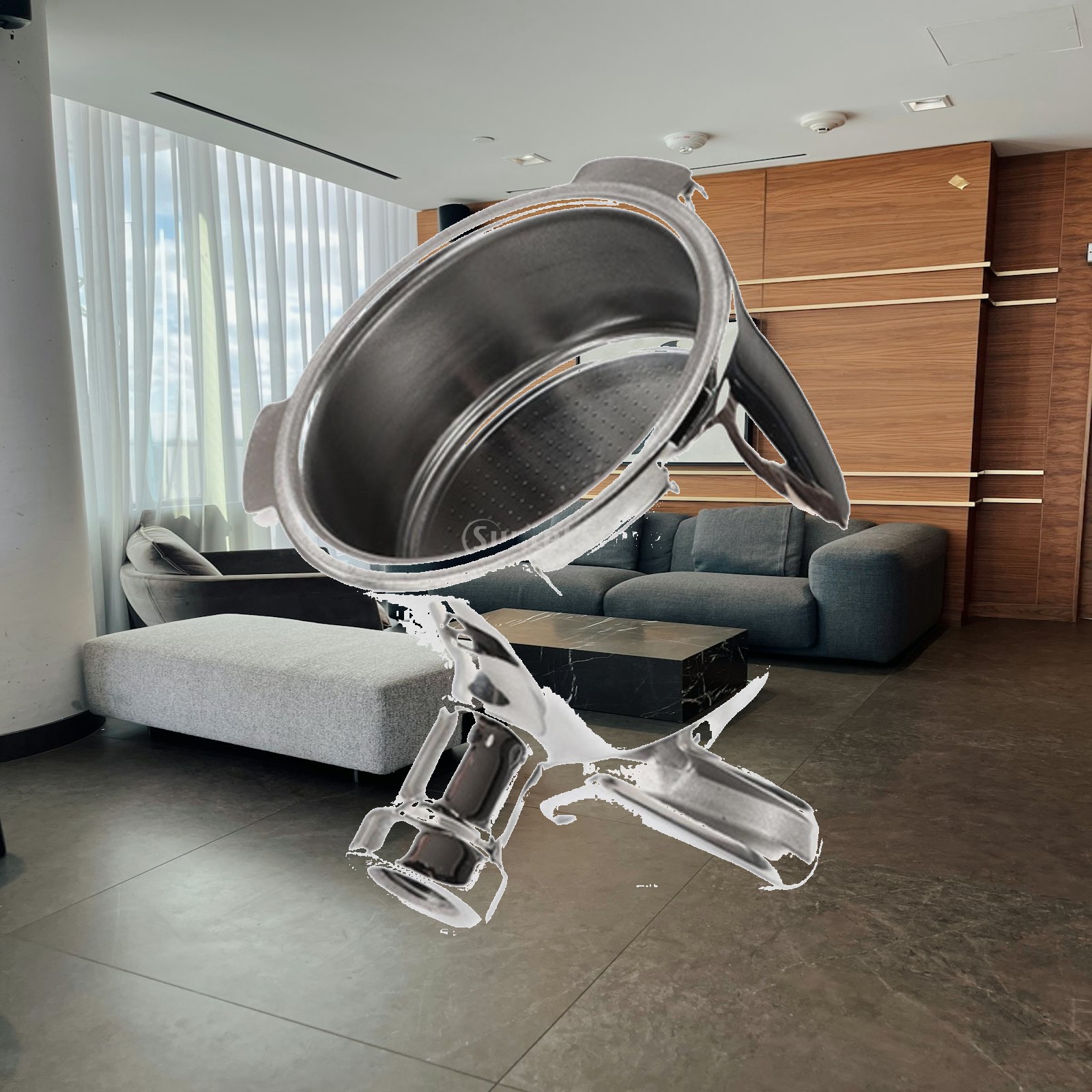 Naked Portafilter Bottomless - Porte-filtre sans fond avec panier filtrant