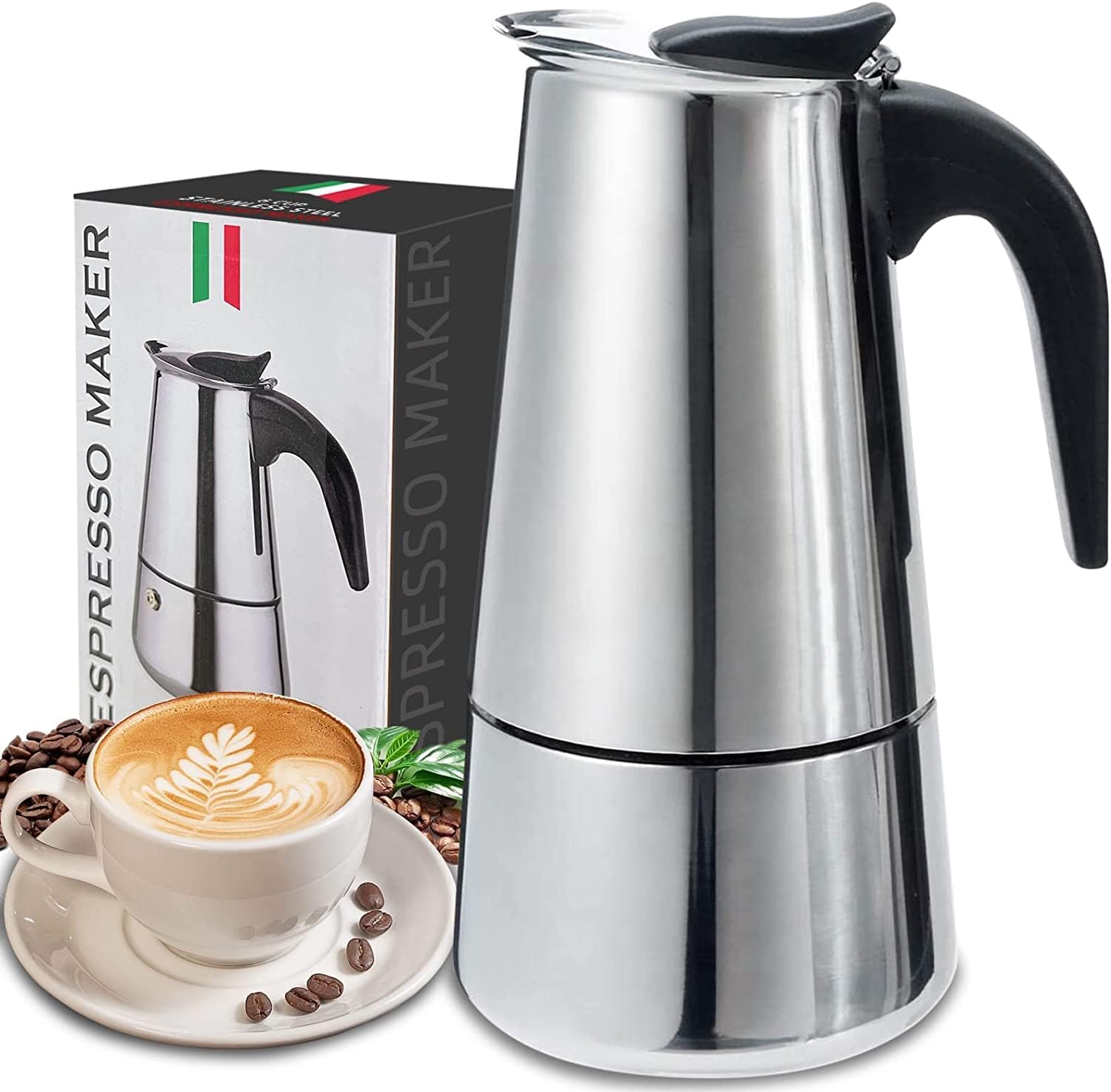 Coffee Equipment Set - 4/6/9 Tasses Moka Pot Caffe Machine