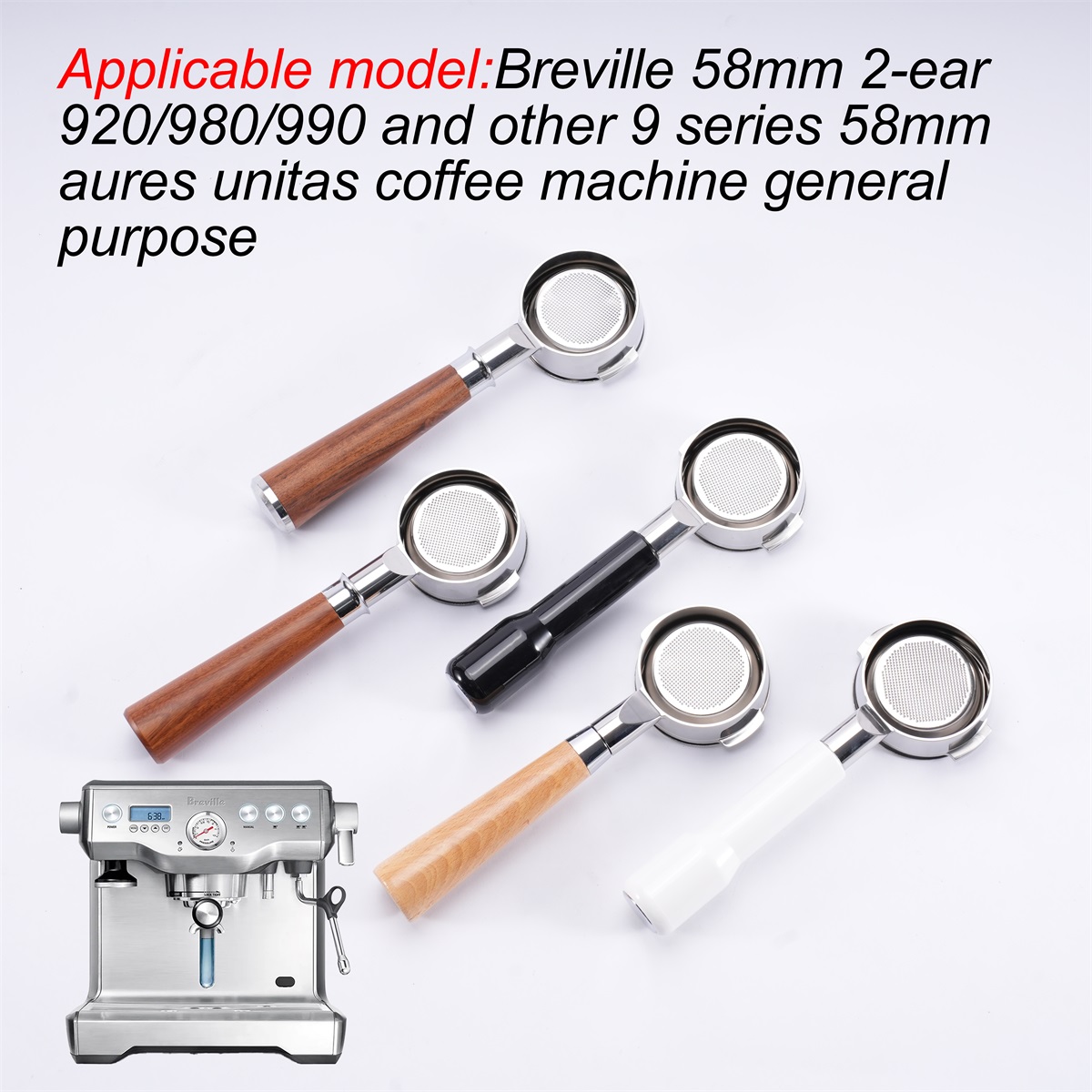Naked Portafilter Bottomless - Portafiltre sans fond de 58mm Breville