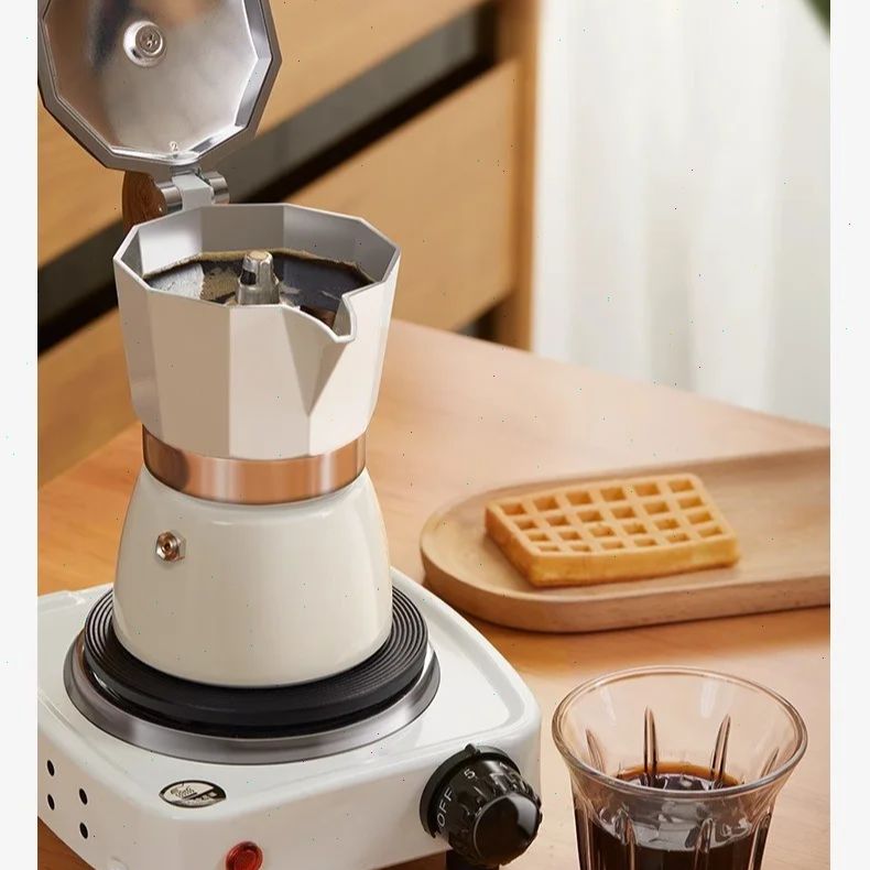 Coffee Equipment Set - Pot Moka à fond rond à