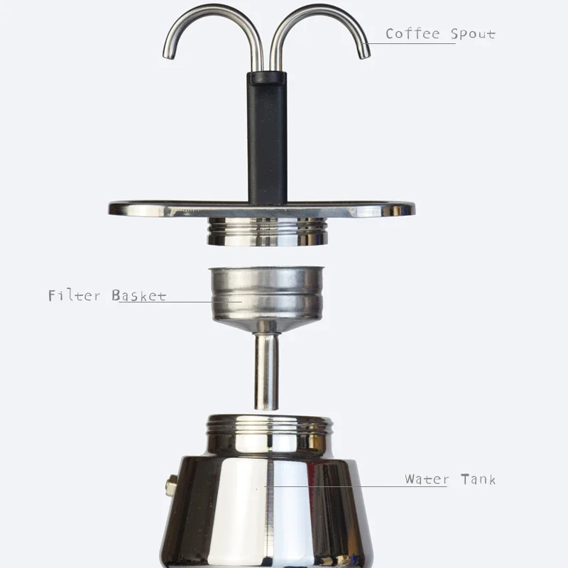 200ML Mini Moka Pot Double Tub - Coffee Equipment Set avis et prix