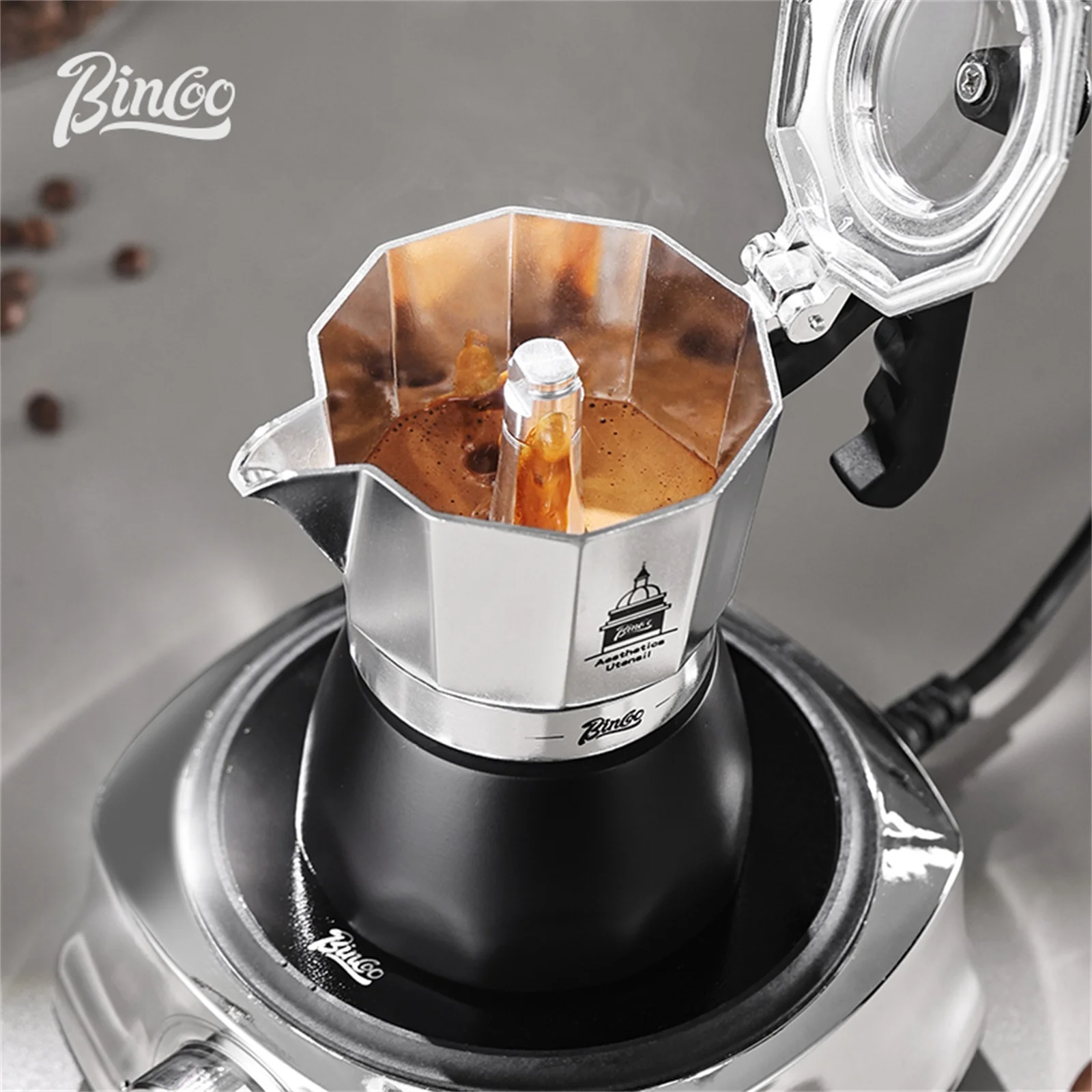 BINCOO Pot Moka à Double Valve - Coffee Equipment Set avis et prix